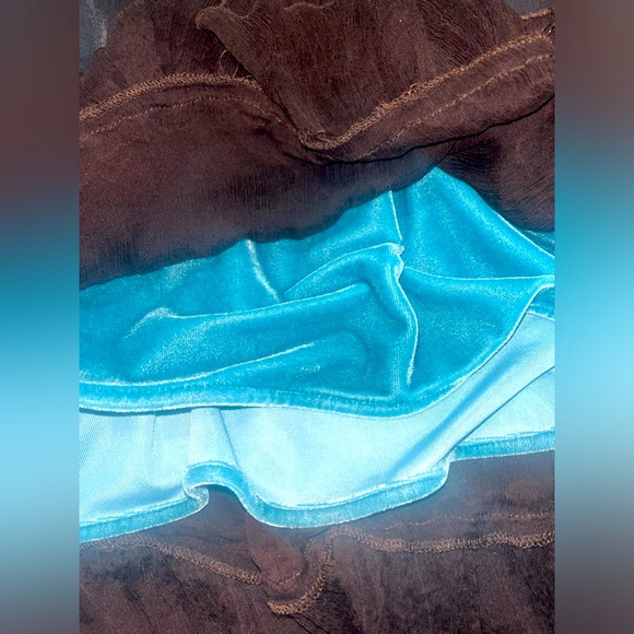 Rare Vintage/Y2K Velvet/Silk/lace multi-layered Midi Designed by BeauBois - S/M - Picture 10 of 16